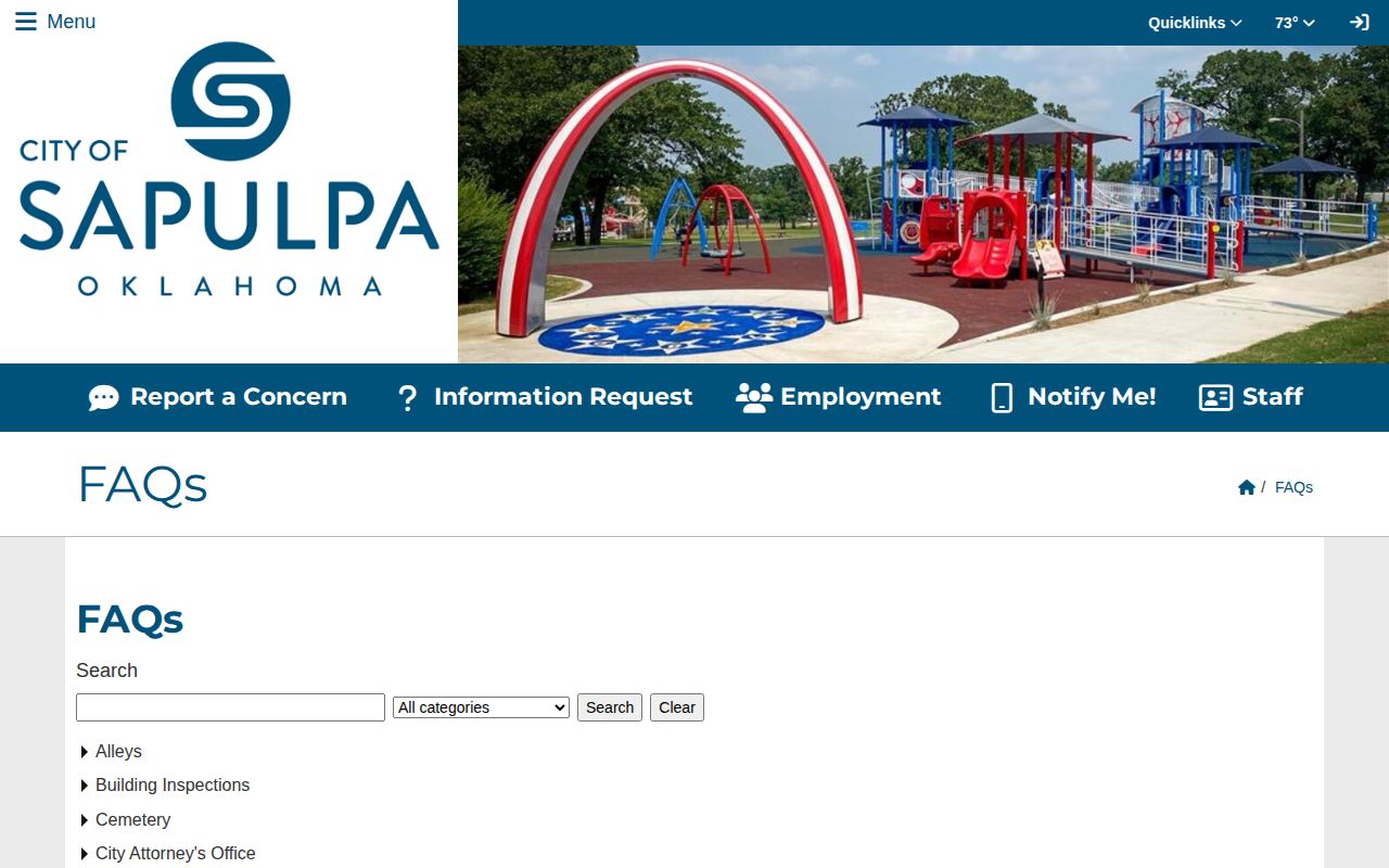 Sapulpa City Jail municipal bond and release information